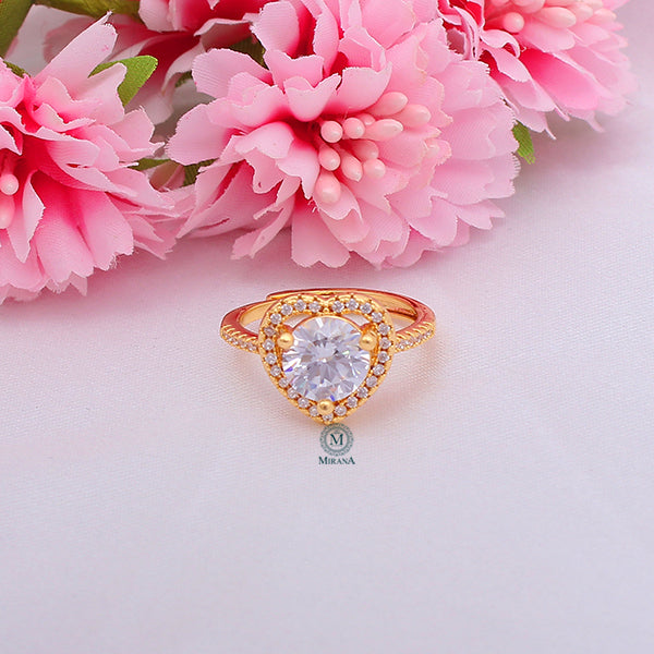 Delisha Heart Shaped CZ Designer Ring