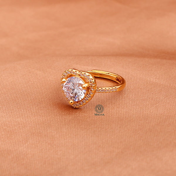 Delisha Heart Shaped CZ Designer Ring