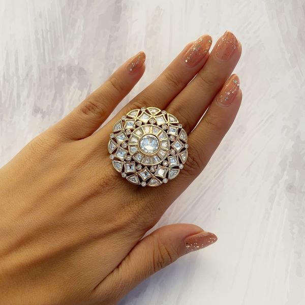 Shaisha Polki Designer Ring