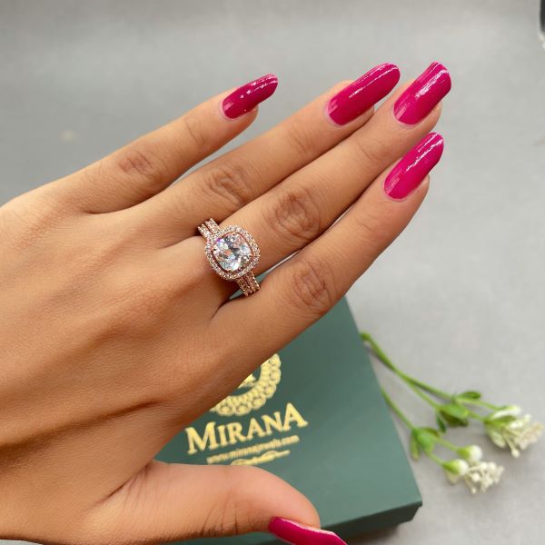 Florence Stacking CZ Designer Ring
