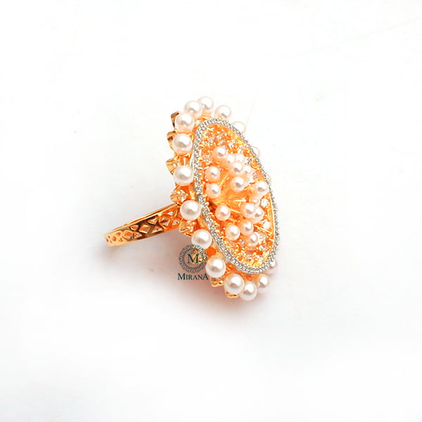 Austin Pearl Shine Designer Ring