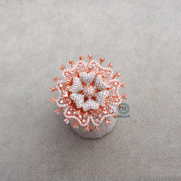 Zena CZ Designer Ring