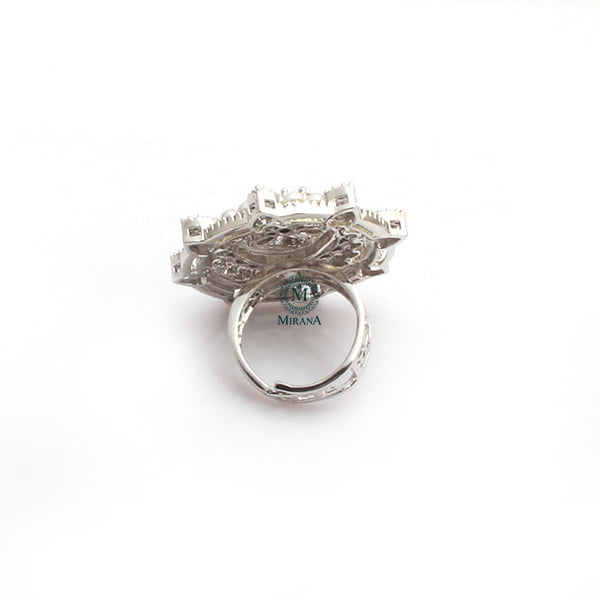 Malina Pearl CZ Designer Ring