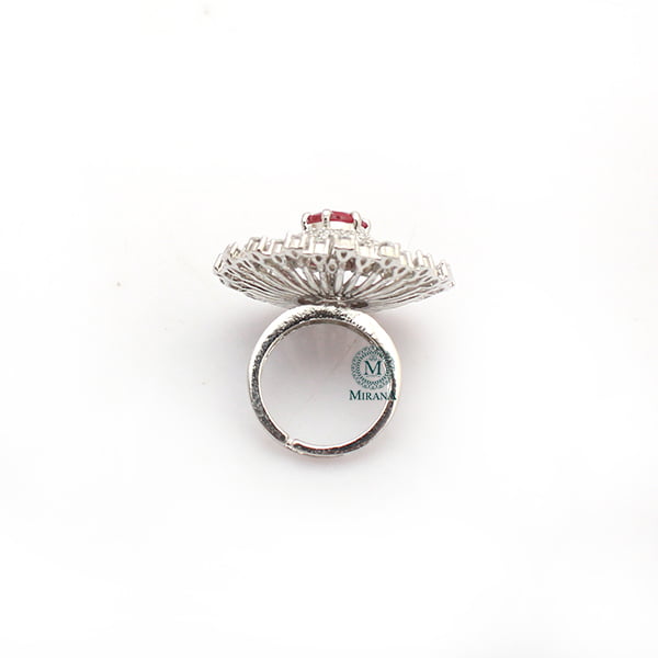 Myla Ruby CZ Designer Ring