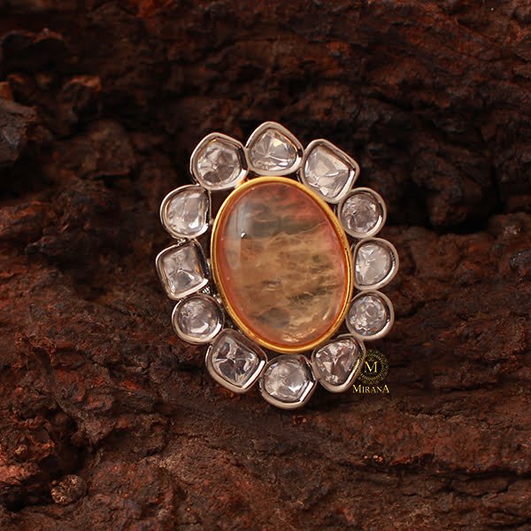 Idhika Polki Designer Ring