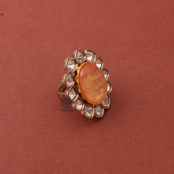 Idhika Polki Designer Ring