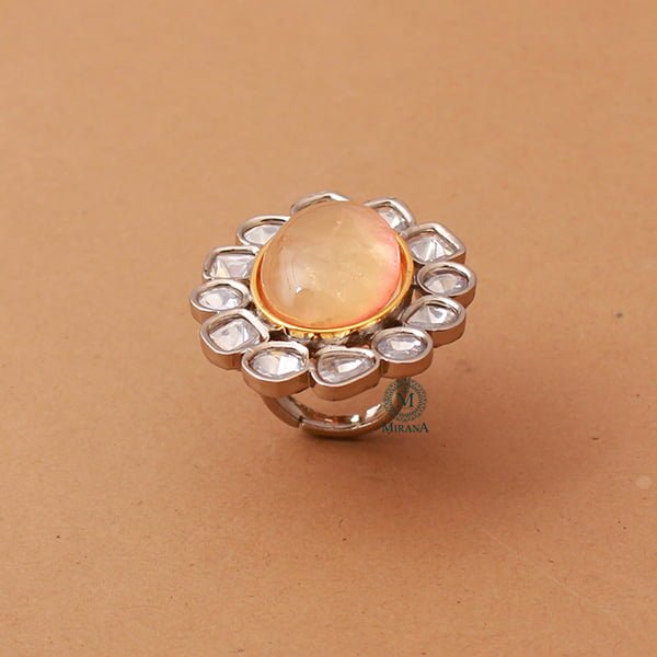 Idhika Polki Designer Ring