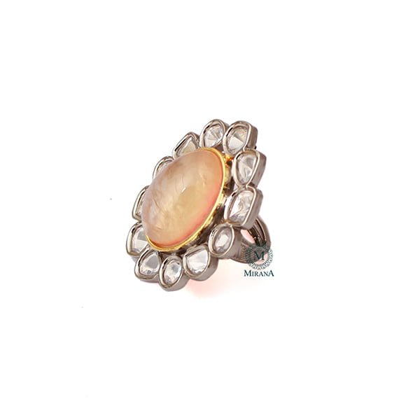 Idhika Polki Designer Ring