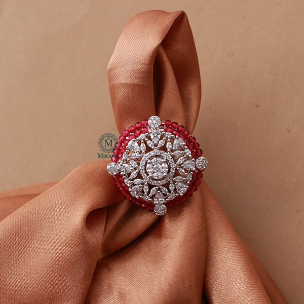 Shyra Ruby CZ Designer Ring