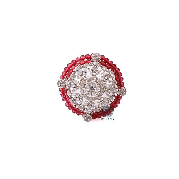 Shyra Ruby CZ Designer Ring