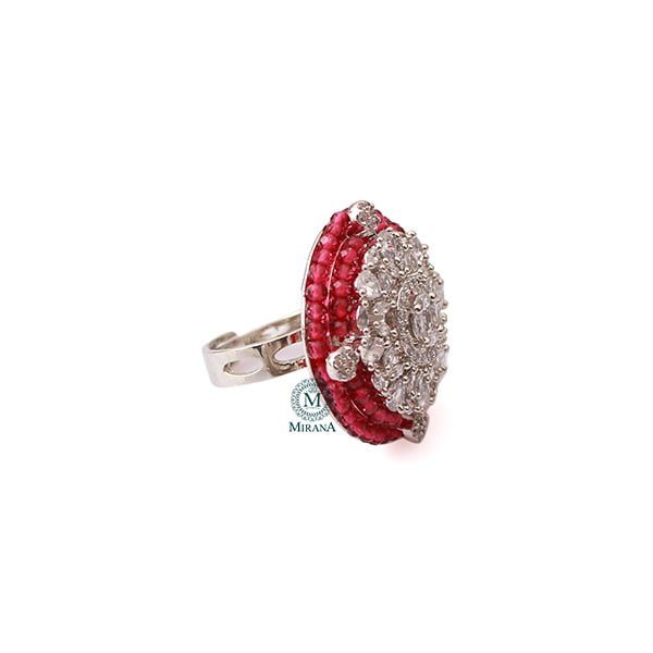 Shyra Ruby CZ Designer Ring