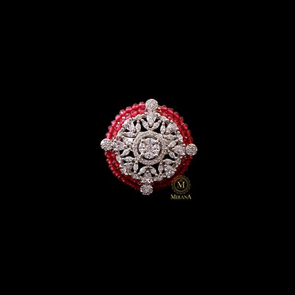 Shyra Ruby CZ Designer Ring