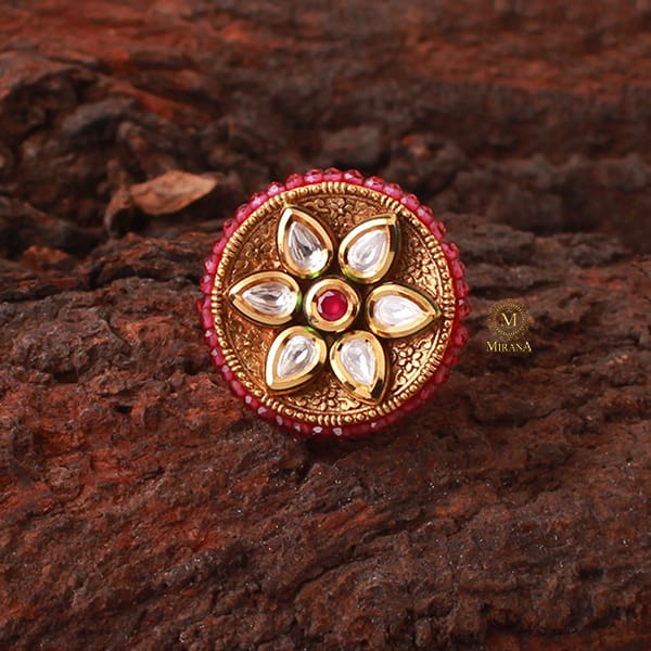 Vamika Polki Designer Ring