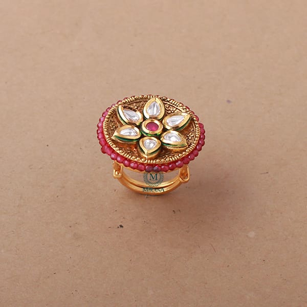 Vamika Polki Designer Ring