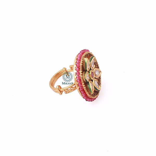 Vamika Polki Designer Ring