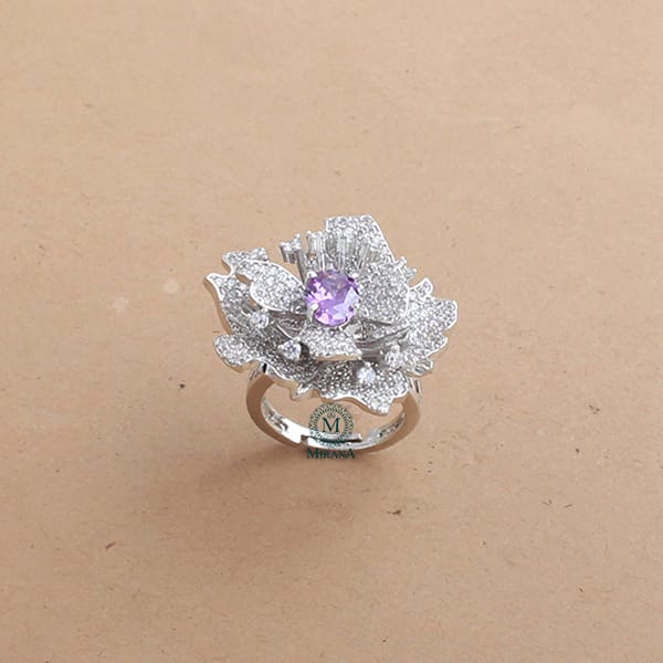 Scottie Lavender CZ Designer Ring