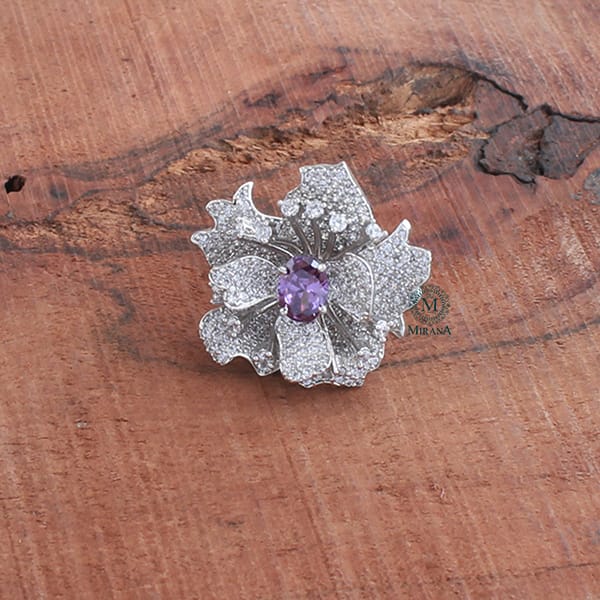 Scottie Lavender CZ Designer Ring