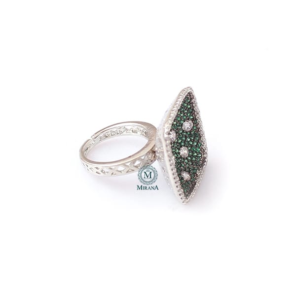 Jenna Green CZ Designer Ring