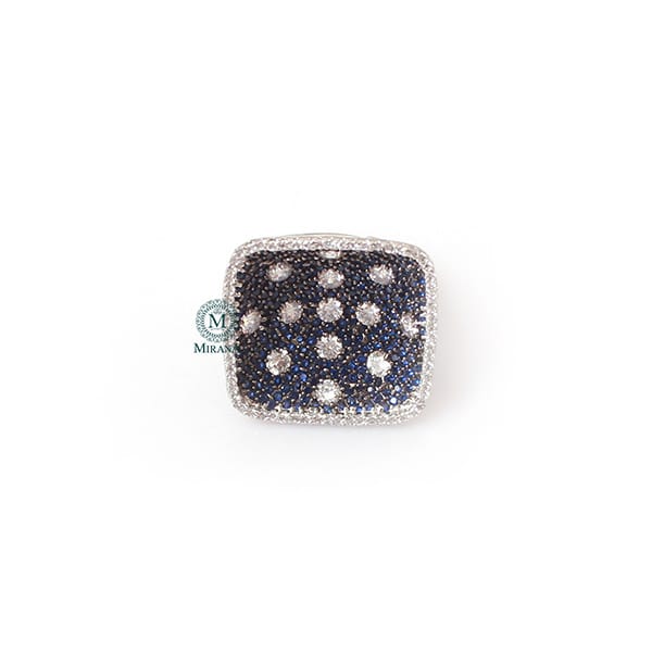 Jenna Blue CZ Designer Ring