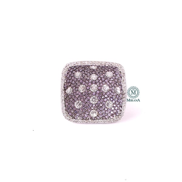 Jenna Lavender CZ Designer Ring