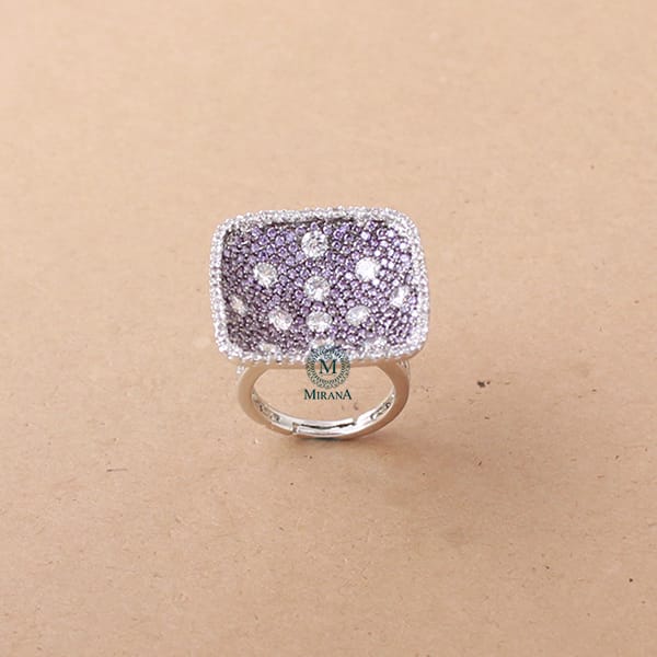 Jenna Lavender CZ Designer Ring