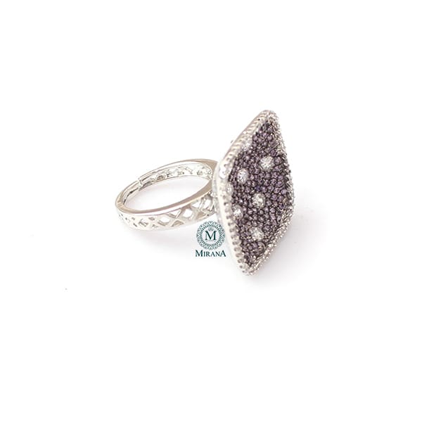 Jenna Lavender CZ Designer Ring