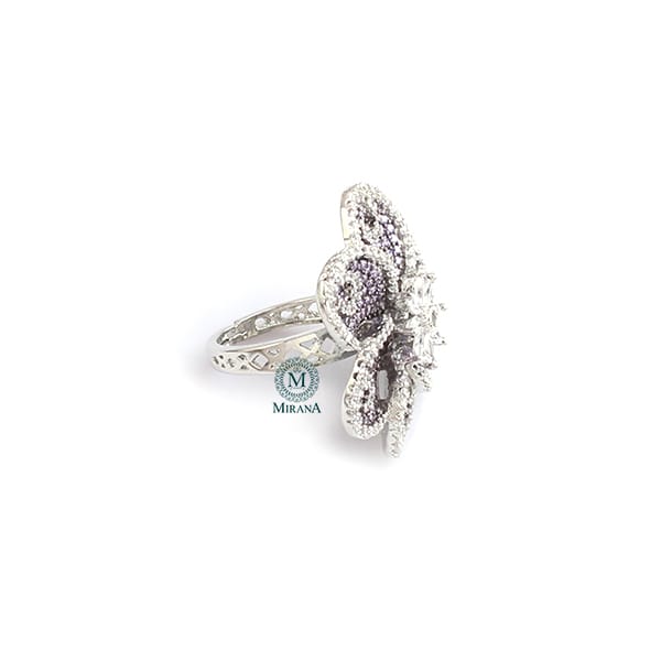 Winnie Lavender CZ Designer Ring