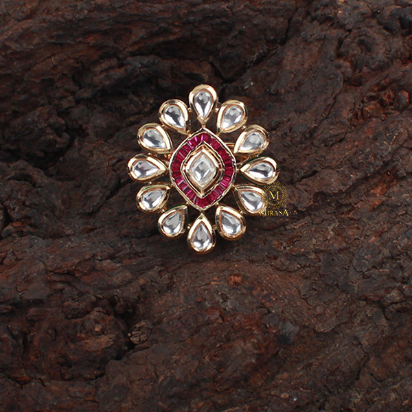 Krisha Polki Designer Ring