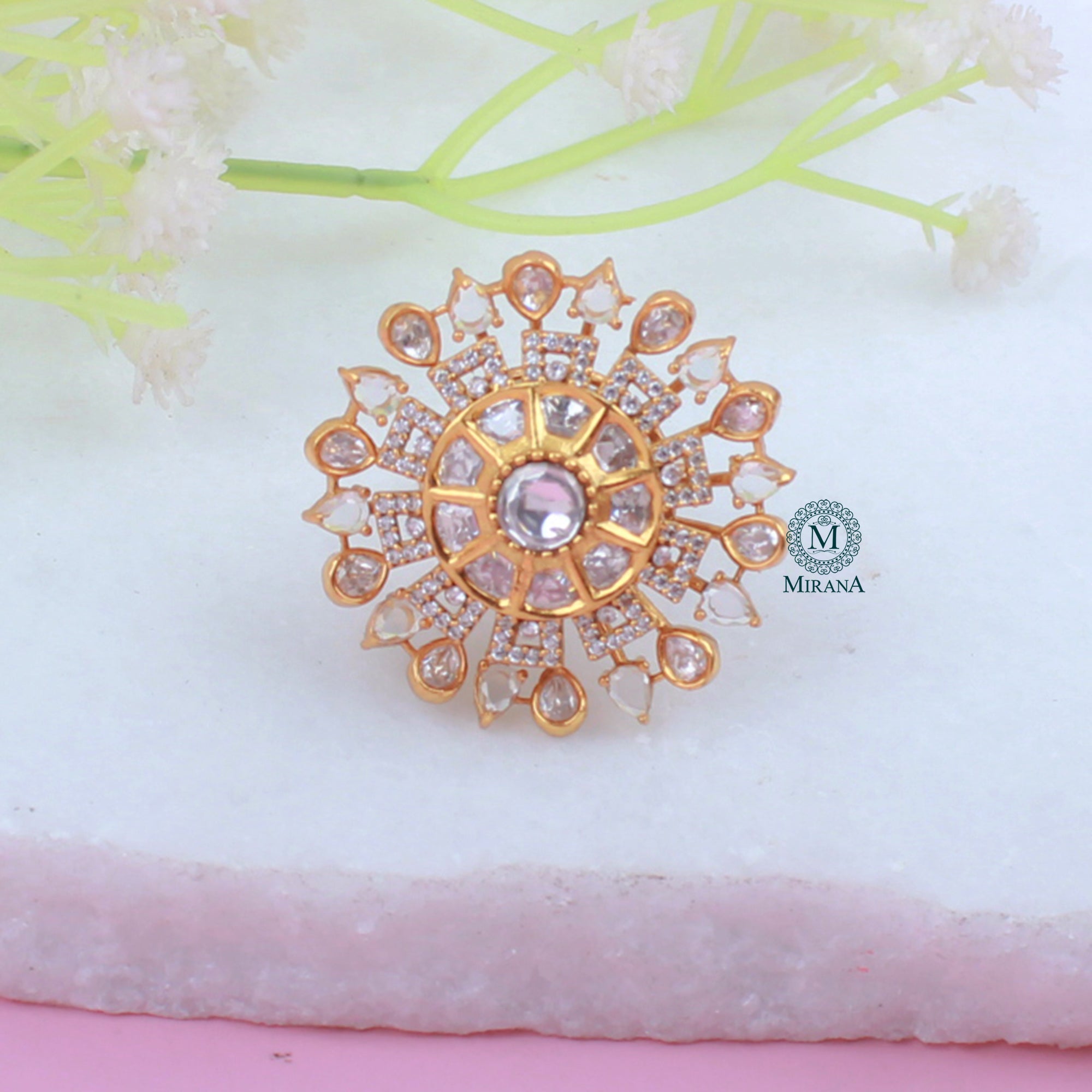 Tejaswini Polki Designer Ring