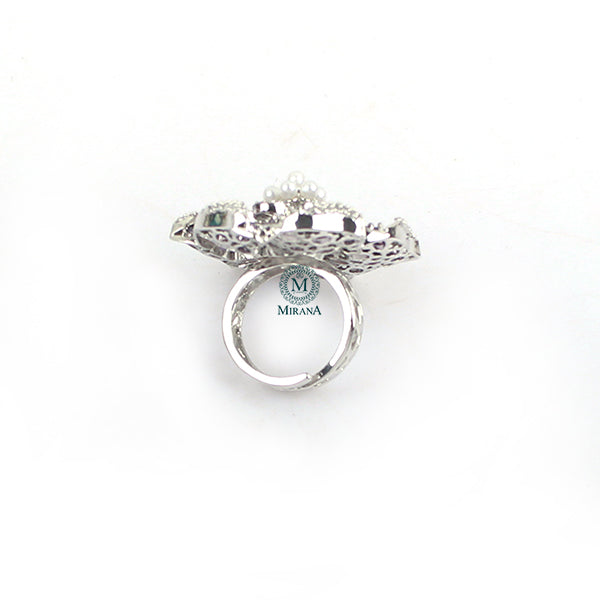 Elliana Lavender CZ Designer Ring