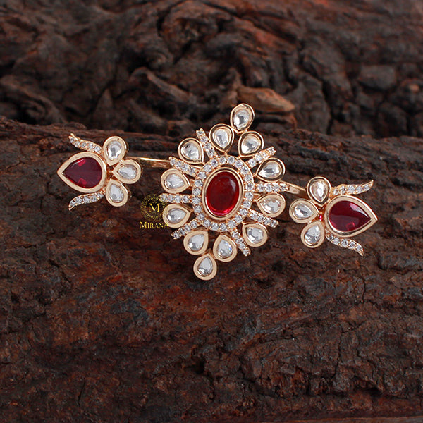 Sadhana Ruby Polki Designer Ring
