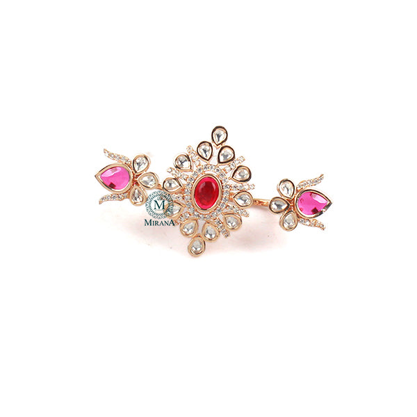 Sadhana Ruby Polki Designer Ring