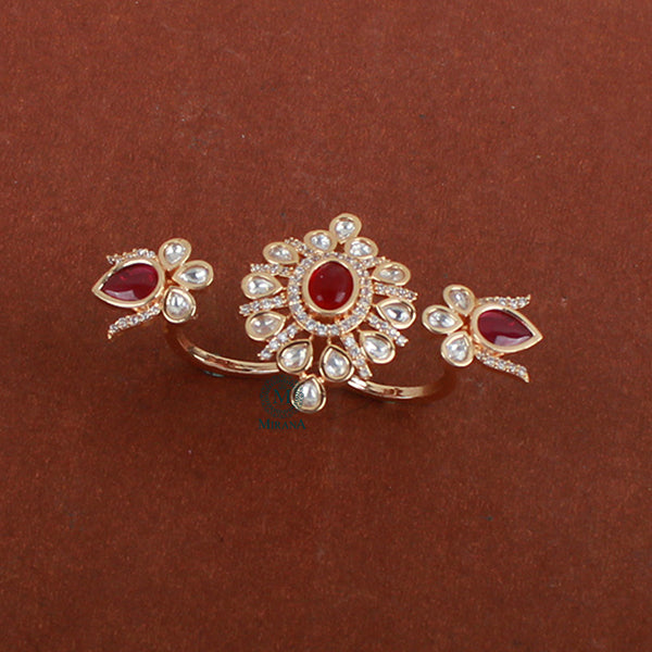 Sadhana Ruby Polki Designer Ring