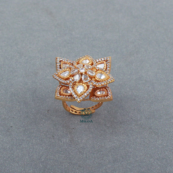 Gungun Polki Designer Ring