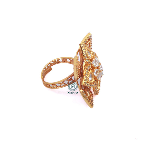 Gungun Polki Designer Ring