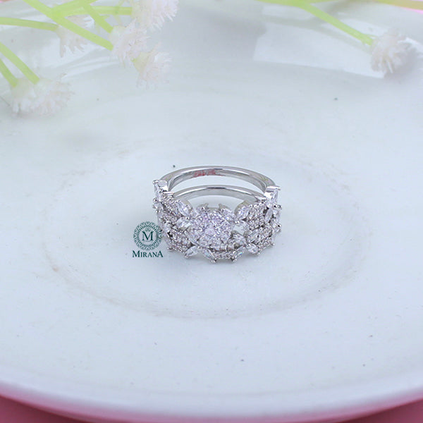 Evara Stacking CZ Designer Ring
