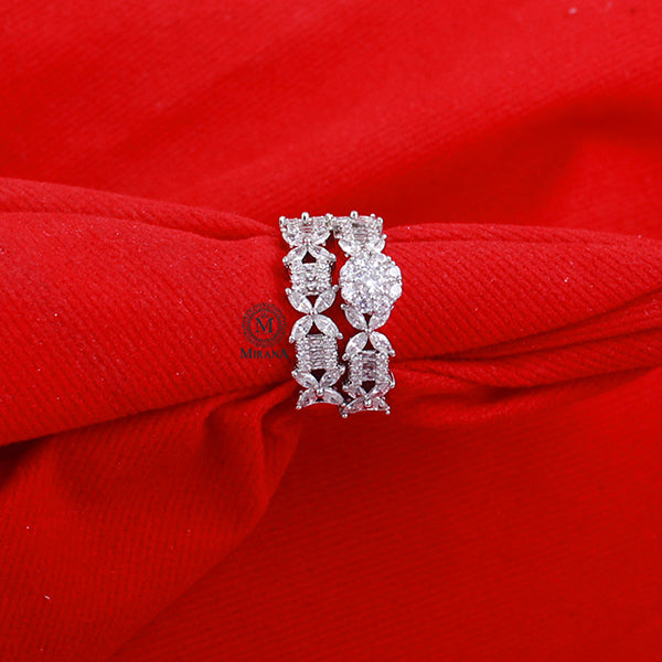 Evara Stacking CZ Designer Ring