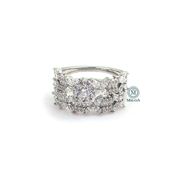 Evara Stacking CZ Designer Ring
