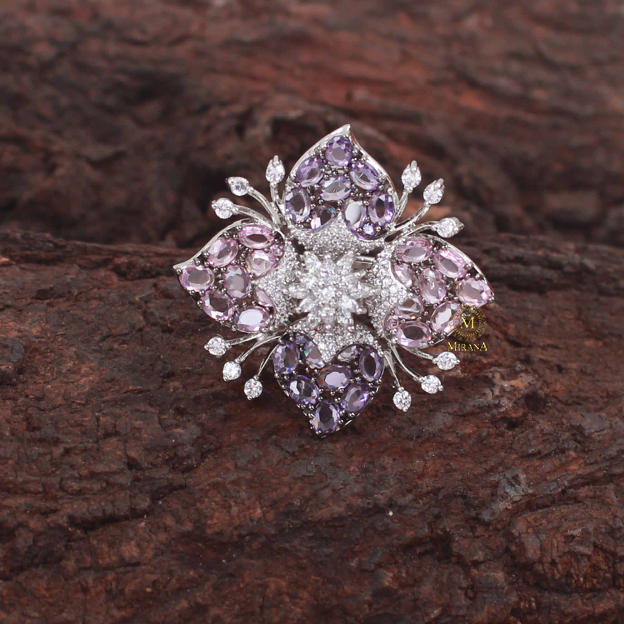 Noah Multi Colour CZ Designer Ring