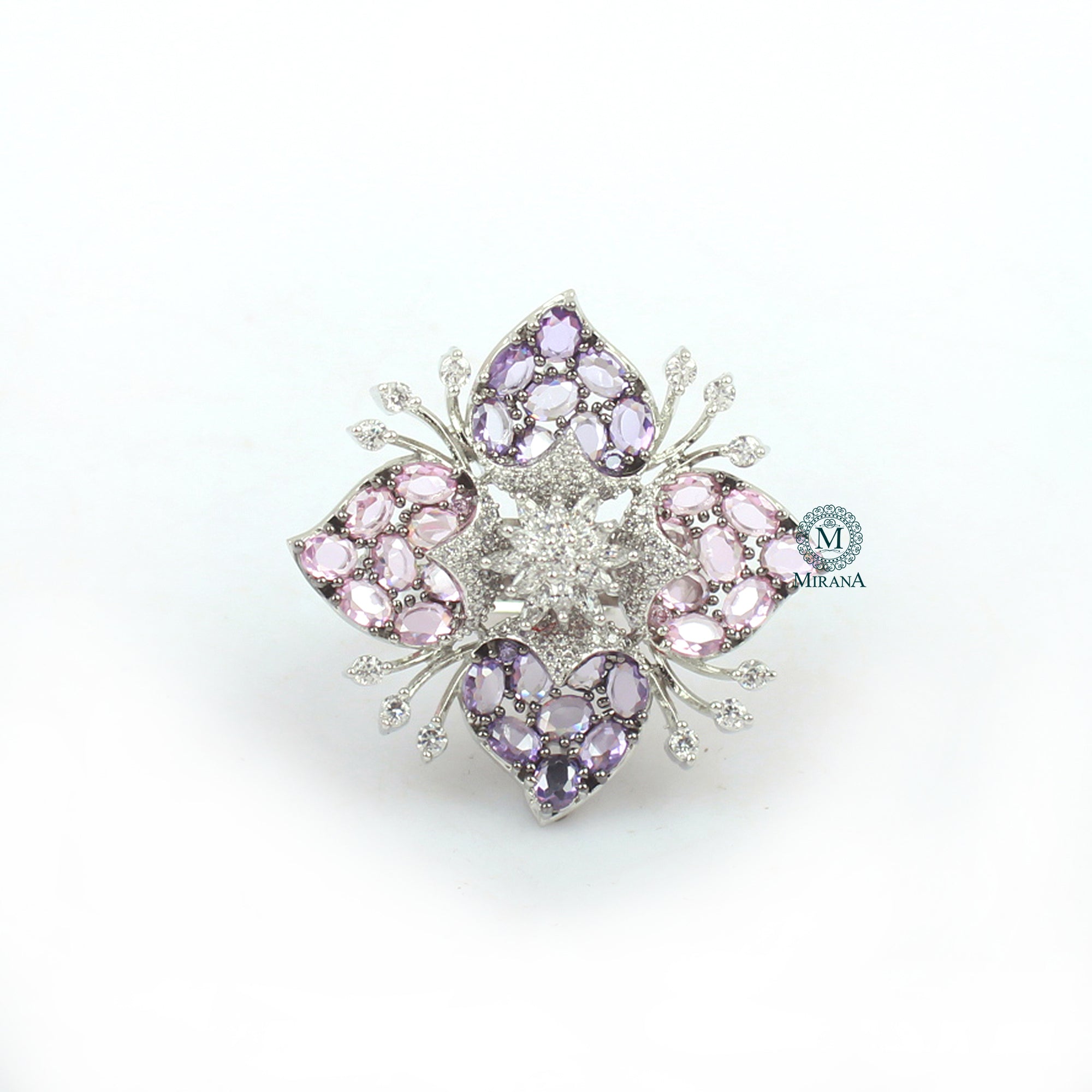 Noah Multi Colour CZ Designer Ring