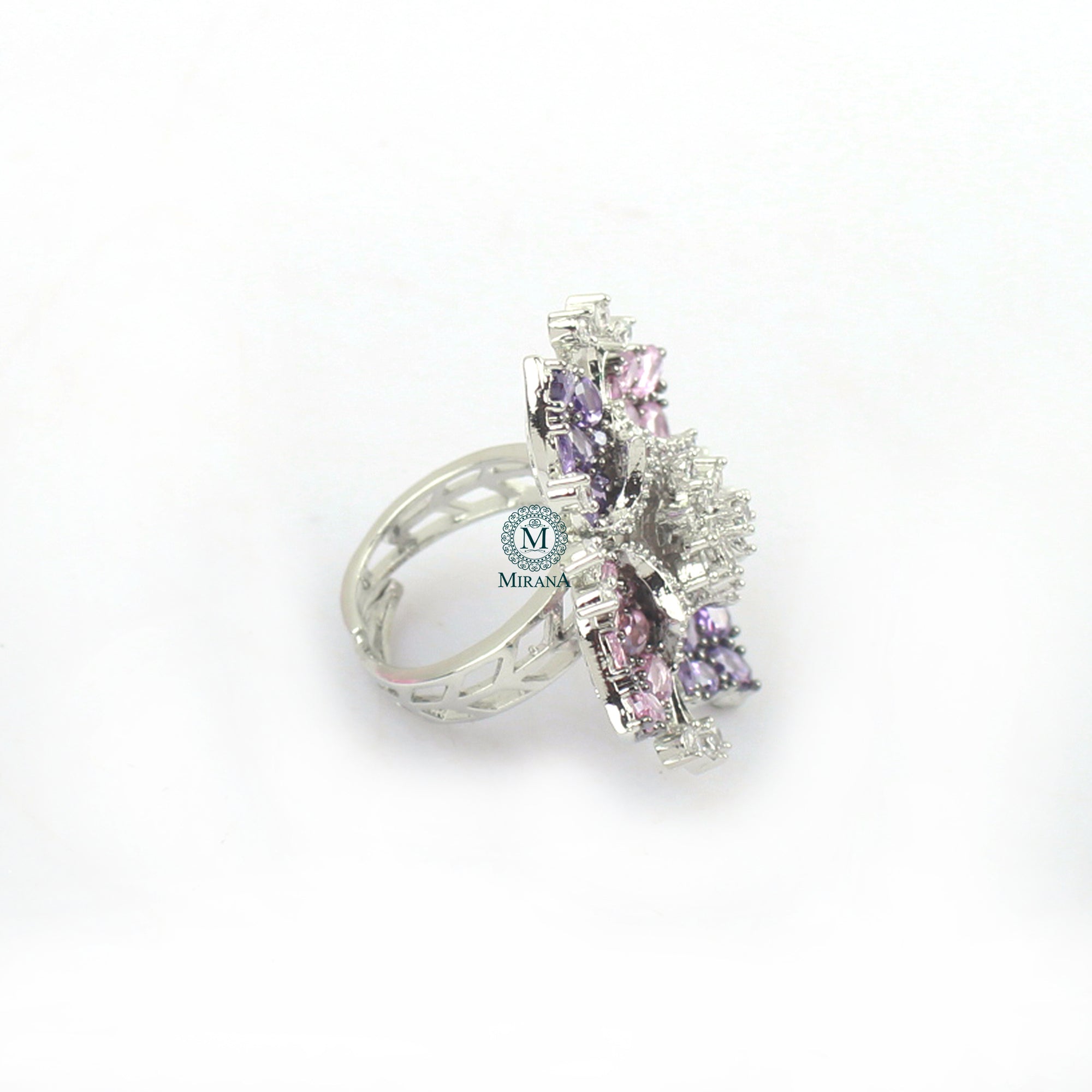 Noah Multi Colour CZ Designer Ring