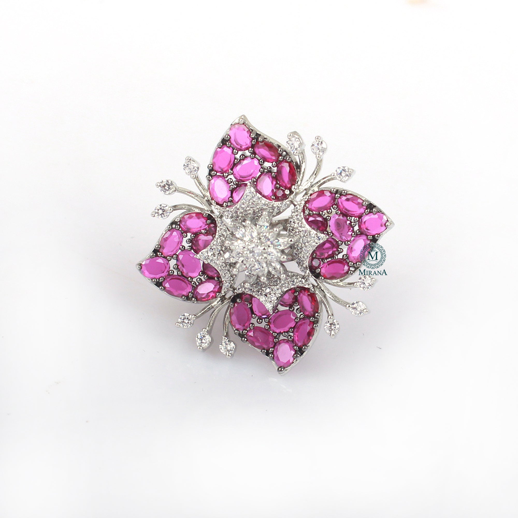 Noah Ruby CZ Designer Ring