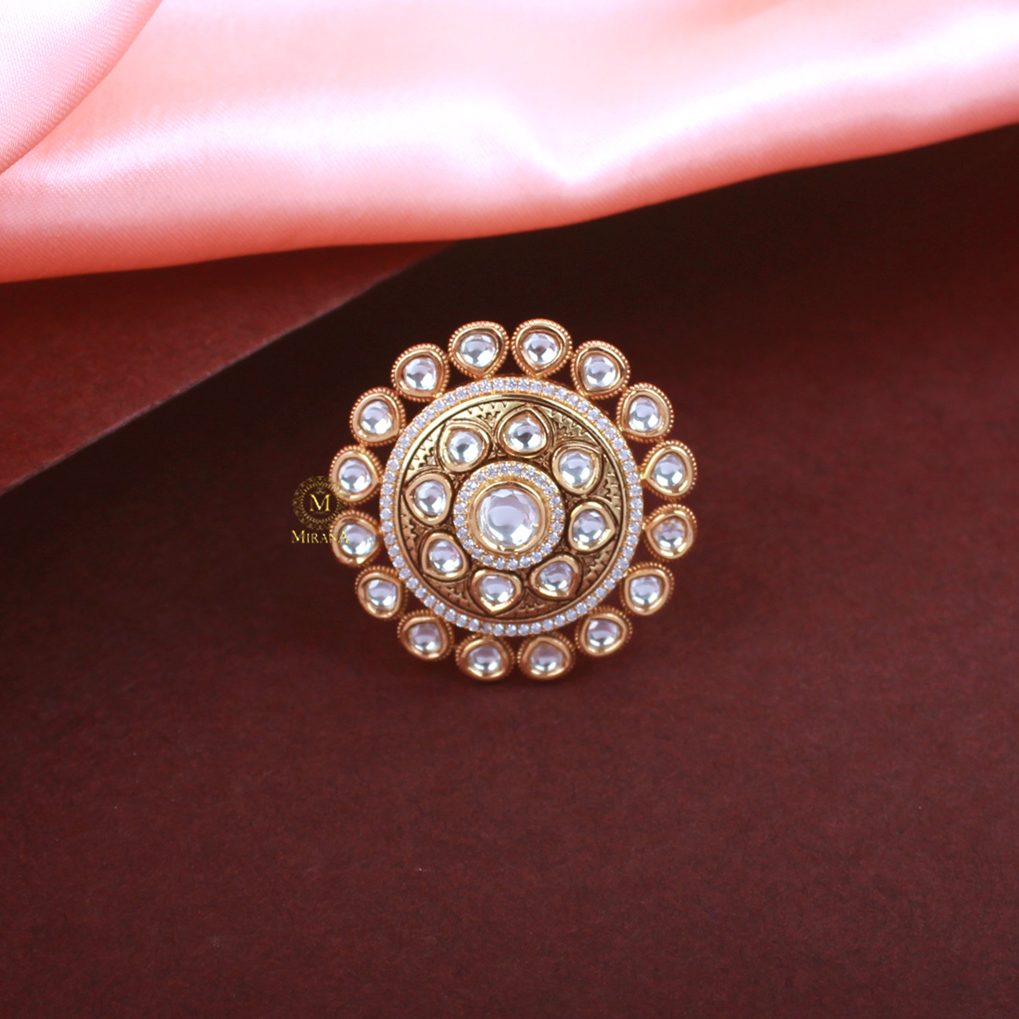 Ishanya Polki Revolving Designer Ring