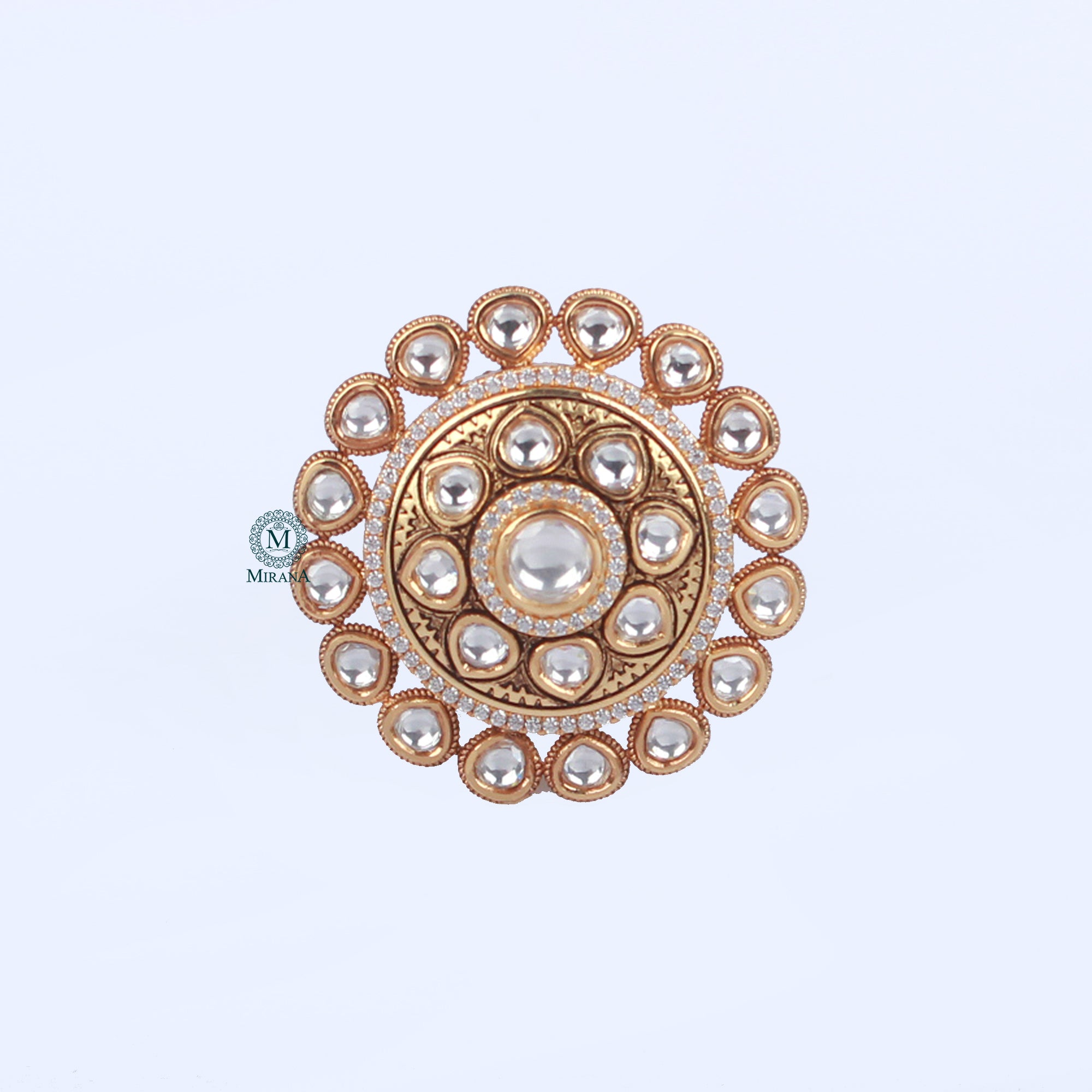 Ishanya Polki Revolving Designer Ring