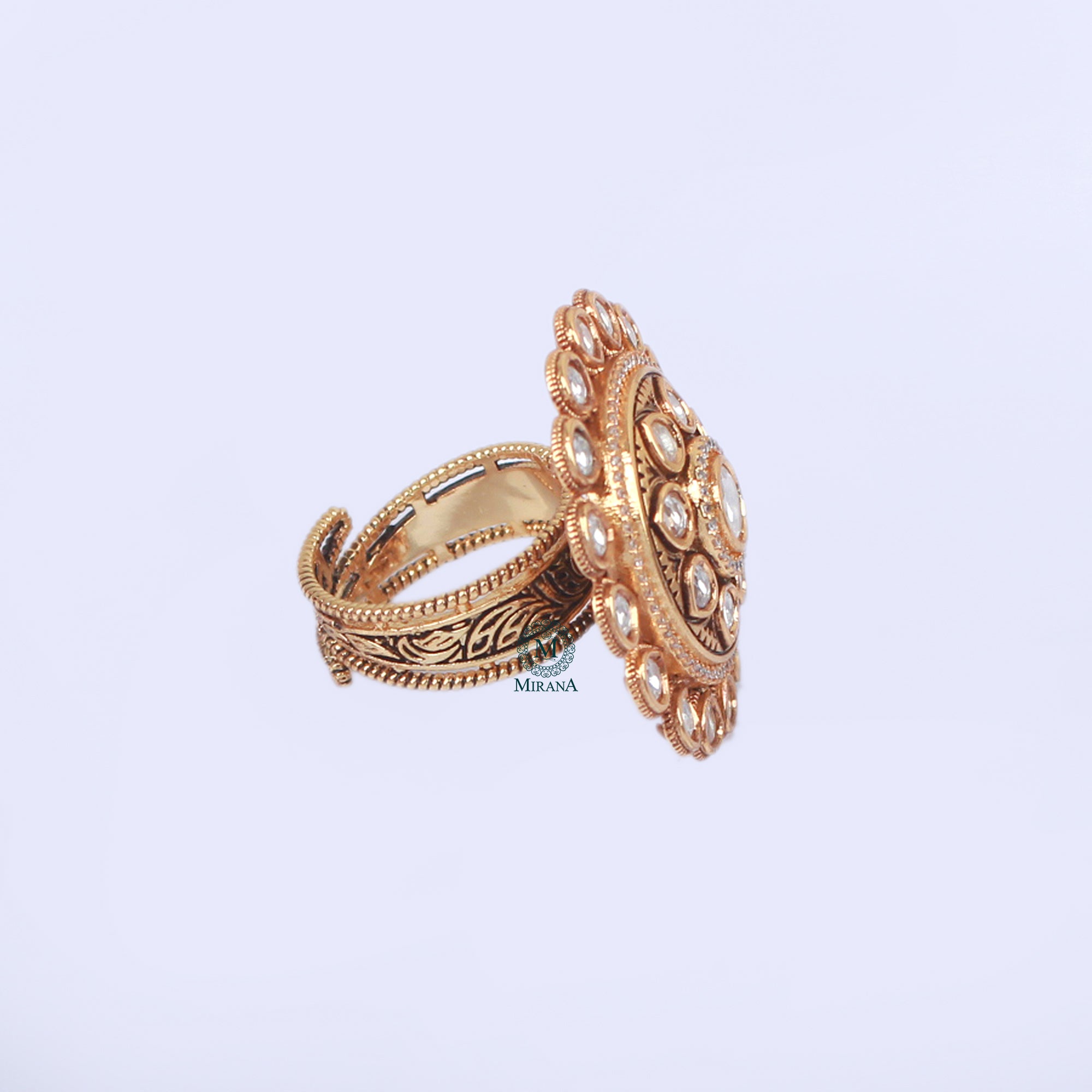 Ishanya Polki Revolving Designer Ring
