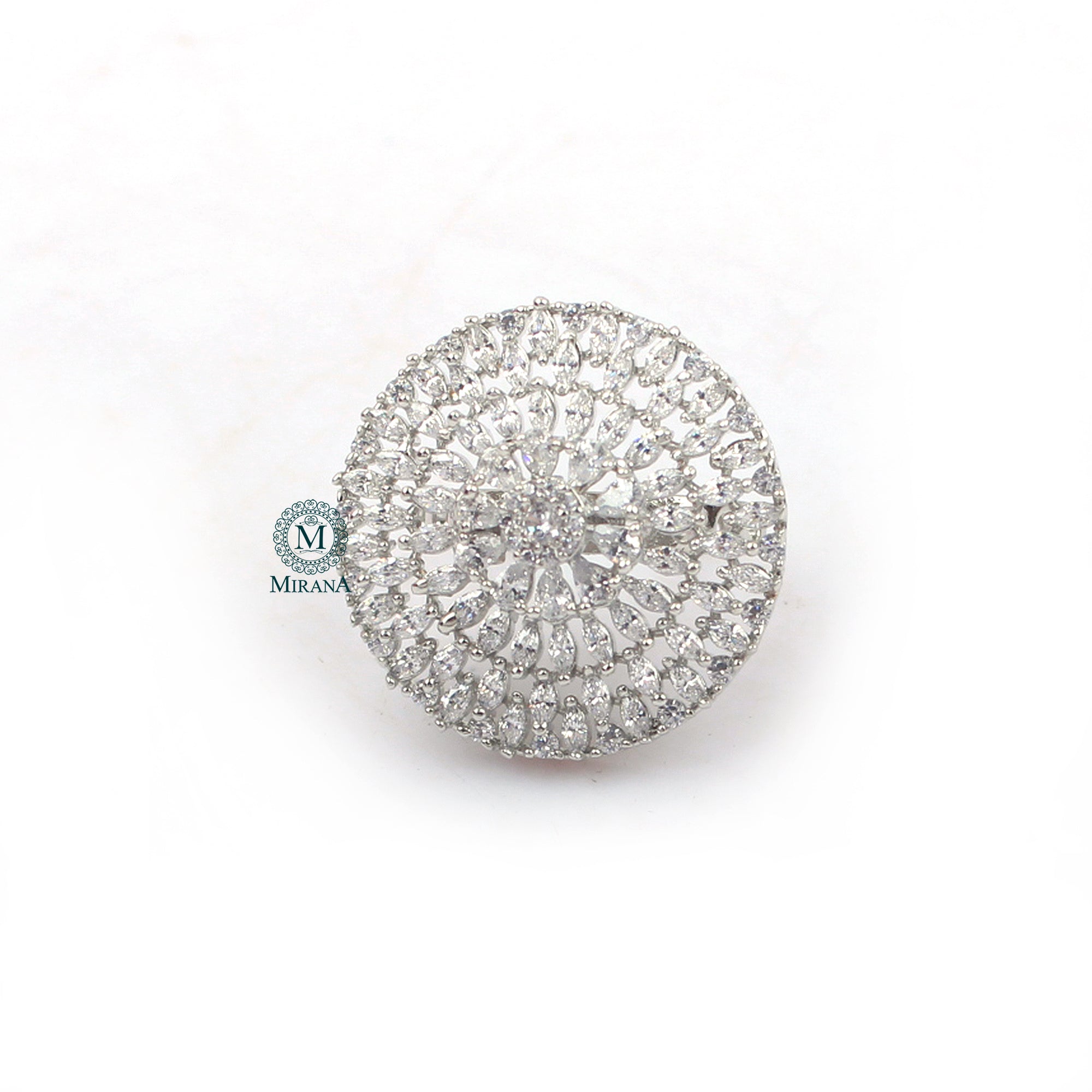 Nobisha CZ Designer Ring