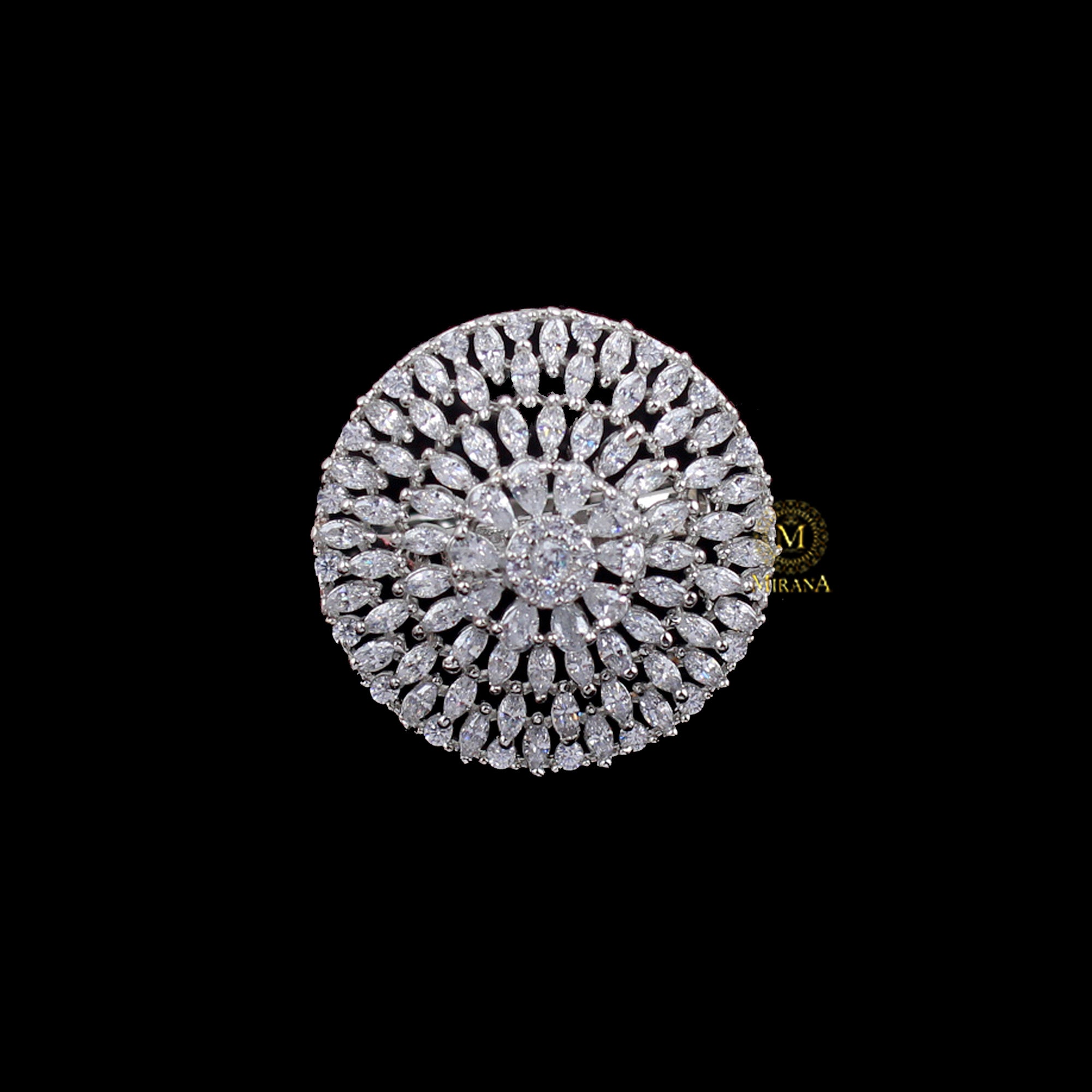 Nobisha CZ Designer Ring