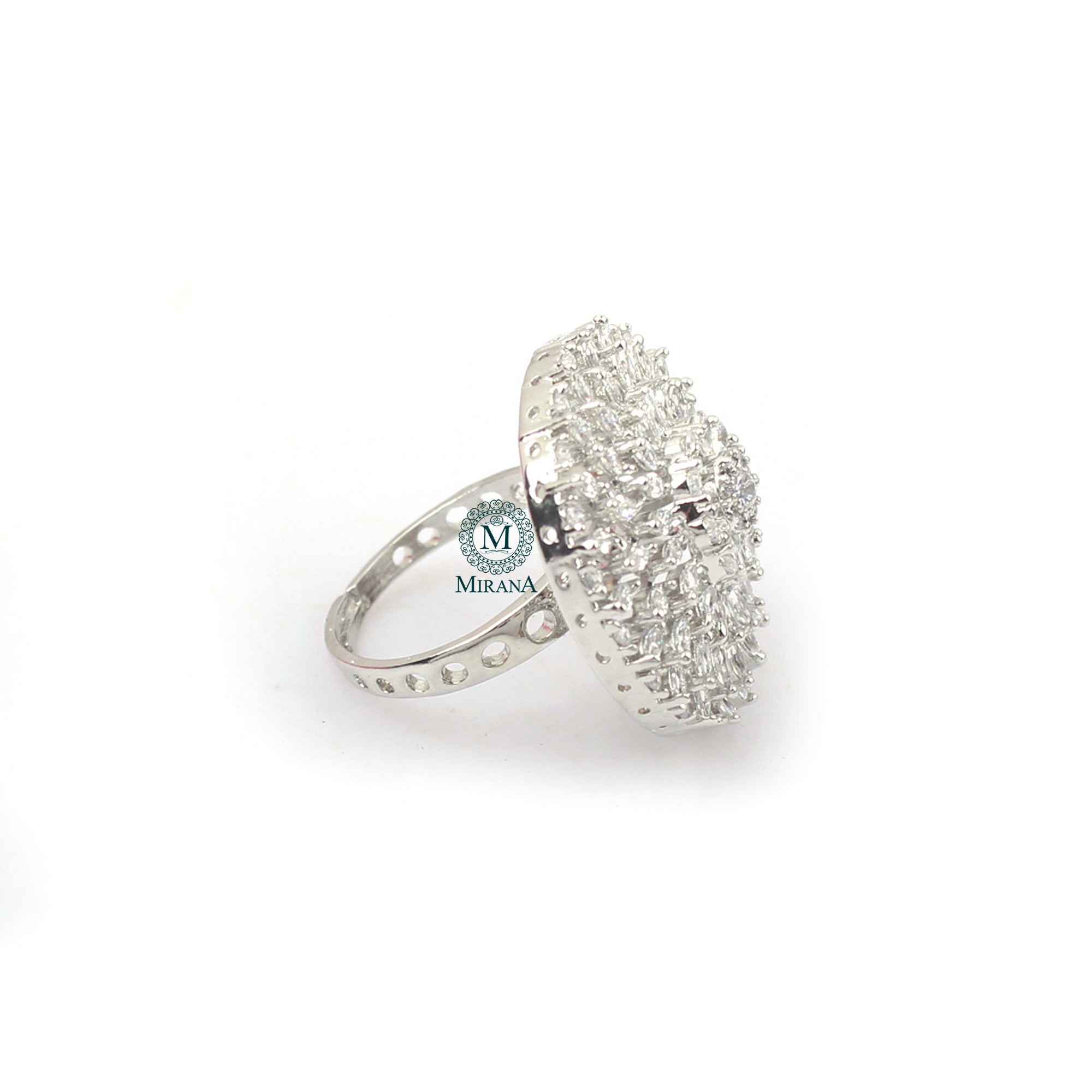 Nobisha CZ Designer Ring
