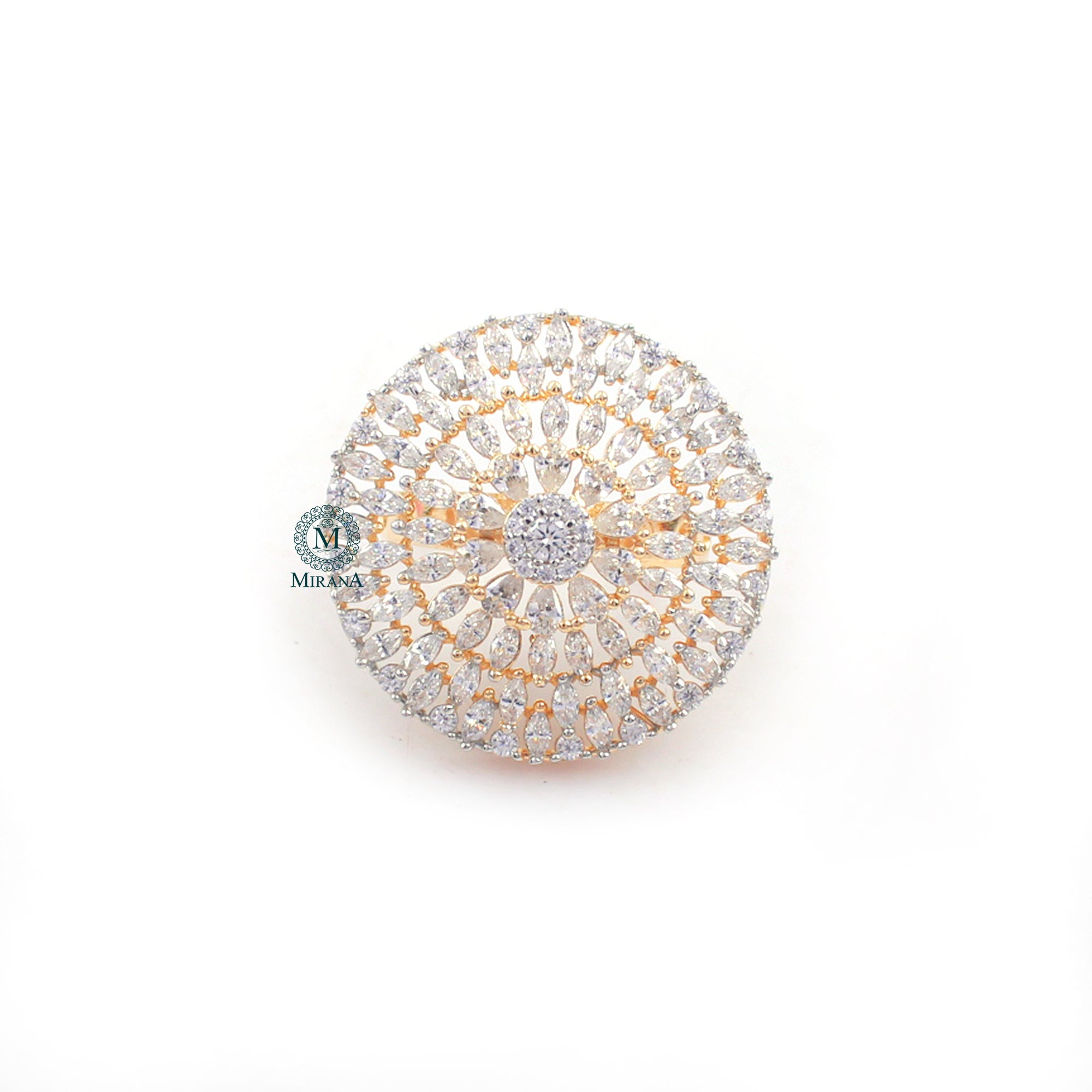 Nobisha CZ Designer Ring