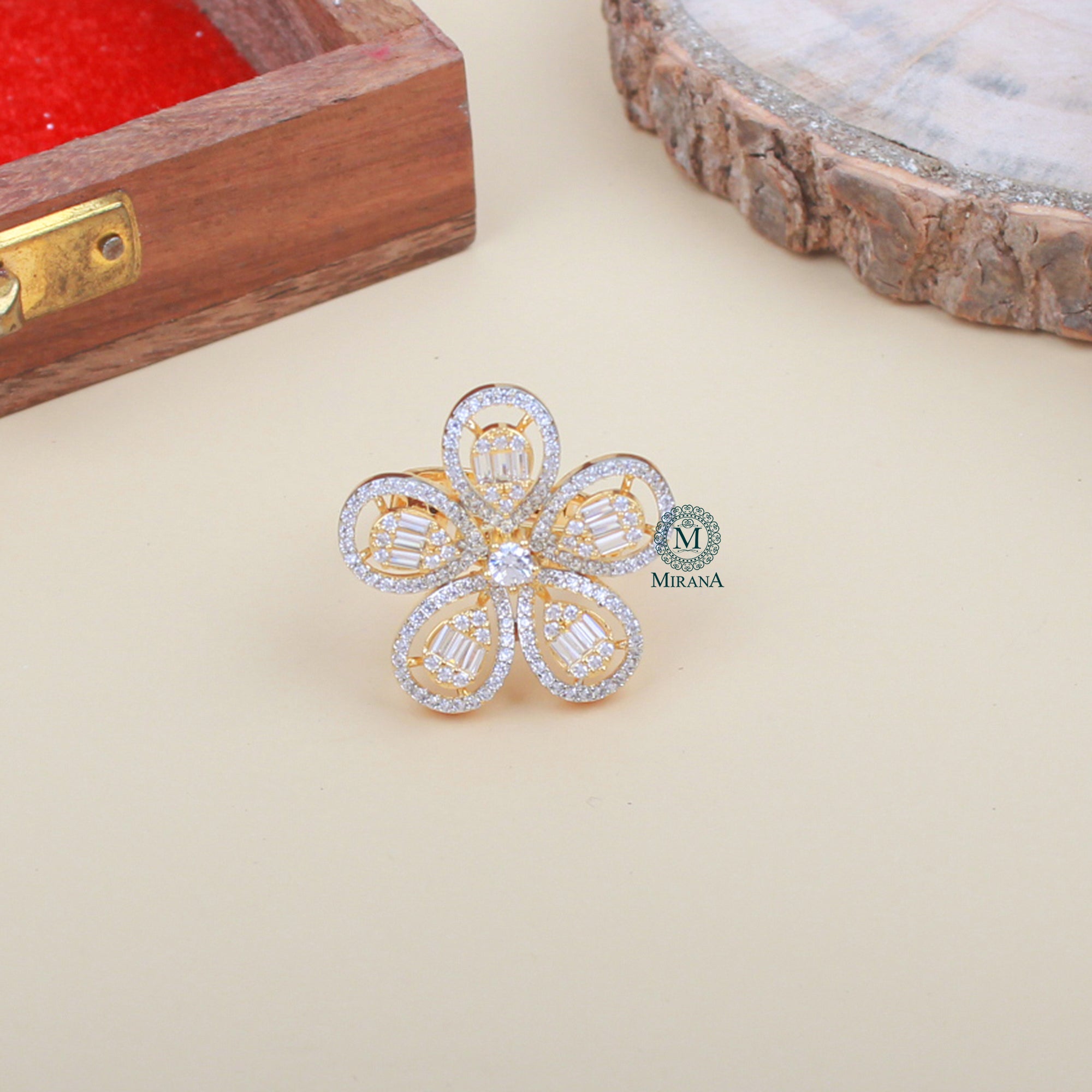 Maeve CZ Designer Ring